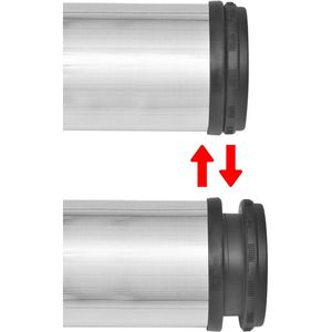 Produktbild für Tischbein vidaXL 242136, silber aus Metall