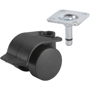 Produktbild für Möbelrolle Dörner+Helmer 761301A, mit Anschraubplatte