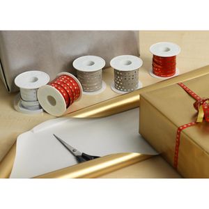 Produktbild für Geschenkband Präsent Christmas Star, sandstein