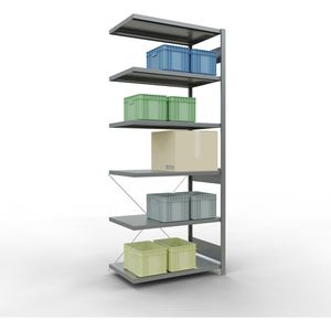 Produktbild für Anbauregal Schulte 12966, 6 Metallböden