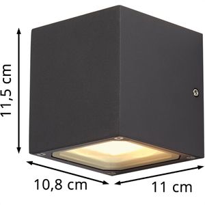 Produktbild für Wandleuchte SLV Sitra Cube, aus Aluminium, für außen (IP44)