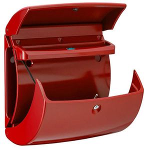 Produktbild für Briefkasten Burg-Wächter Piano 886 R, rot, aus Kunststoff