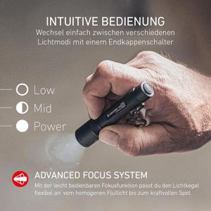 Produktbild für Taschenlampe Ledlenser P3R, LED, aufladbar