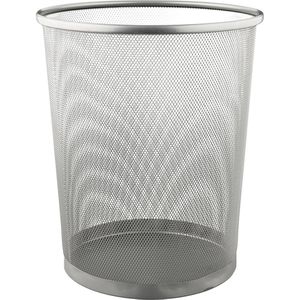 Papierkorb Böttcher-AG Mesh Line, silber