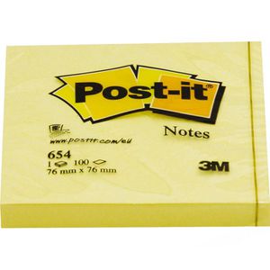 Haftnotizen Post-it Notes, 654, gelb
