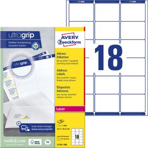 Adressetiketten Zweckform L7161-100, weiß