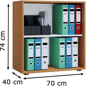 Produktbild für Aktenregal VCM Lona L, 913915, aus Holz
