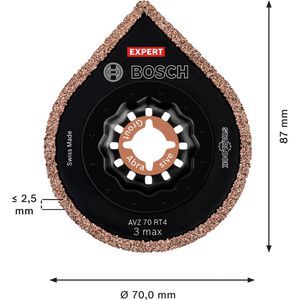Produktbild für Multifunktionswerkzeug-Zubehör Bosch Expert 3 max AVZ 70 RT4