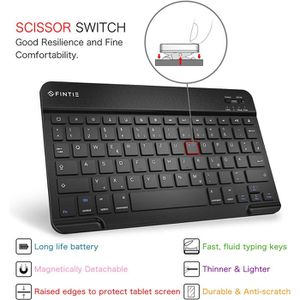 Produktbild für Tablet-Hülle Fintie Keyboard Case, schwarz