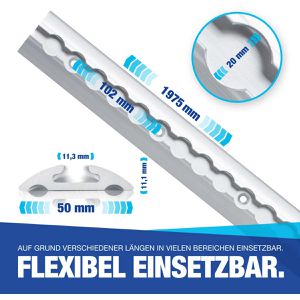 Produktbild für Airlineschiene NTG Standard, zum Kleben &amp; Schrauben