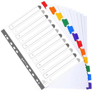 Produktbild für Register Exacompta 2312E, A4, blanko