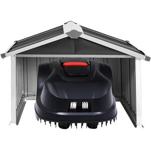 Produktbild für Mähroboter-Garage vidaXL 150909, anthrazit, aus Metall