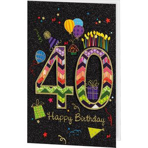 Produktbild für Geburtstagskarten bsb 528840-2, 40 Jahre