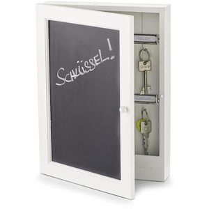 Schlüsselkasten Zeller 15124, mit Kreidetafel, weiß