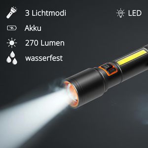 Produktbild für Taschenlampe Virone LT-30, LED, aufladbar