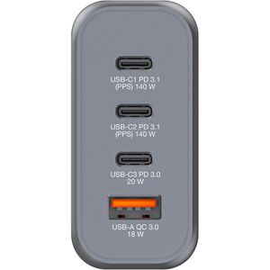 Produktbild für USB-Ladegerät Verbatim GNC-140, GaN, 140 Watt