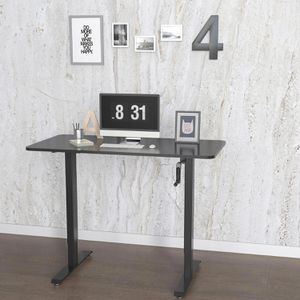 Produktbild für Schreibtisch hJh-OFFICE Stand CR, schwarz / schwarz