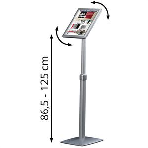 Produktbild für Infoständer Franken BS0905 aus Aluminium, silber, A4