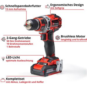 Produktbild für Akku-Bohrschrauber Einhell-Professional TP-CD 18/50 Li BL