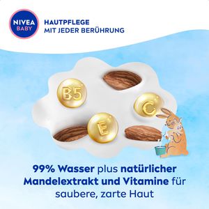 Produktbild für Feuchttücher Nivea Baby Aqua, 57 Tücher