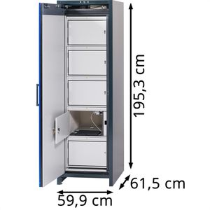 Produktbild für Akku-Ladeschrank asecos ION CHARGE, mit 10 Steckdosen