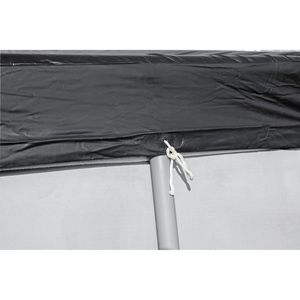 Produktbild für Poolabdeckung Bestway 58232, aus PVC, schwarz, mit Spannseil