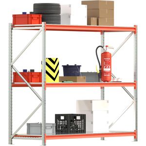 Produktbild für Weitspannregal Regalwerk EMMA, 3 Metallböden