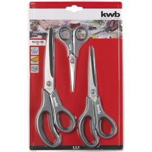 Produktbild für Büroschere kwb 21595, 3er Set