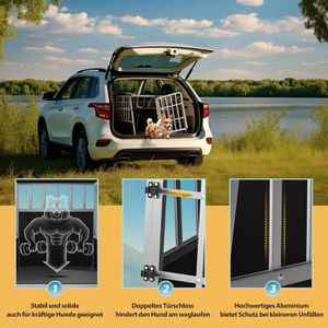Produktbild für Tiertransportbox CADOCA Gr. M, aus Aluminium