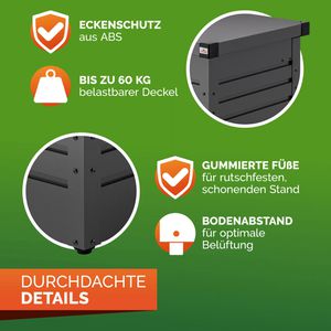 Produktbild für Gartenbox Gardebruk 108138, aus Stahl