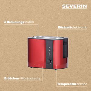 Produktbild für Toaster Severin AT 2217, mit 6 Röststufen &amp; Auftaufunktion