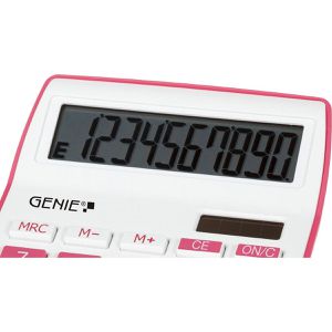 Produktbild für Taschenrechner Genie 840P, weiß/pink
