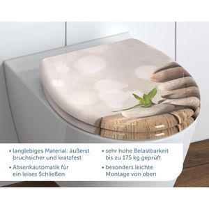 Produktbild für WC-Sitz Schütte Stone Pyramid 82380, oval, aus Duroplast