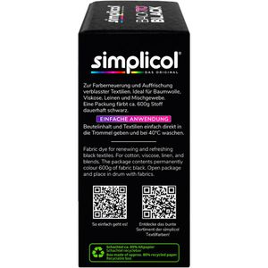 Produktbild für Textilfarbe simplicol Back to Black