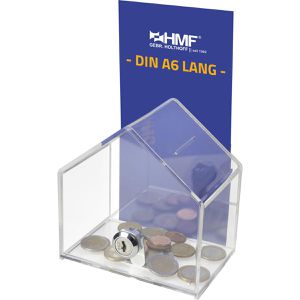 Produktbild für Spendenbox HMF 46911 Spendenhaus, Acryl, transparent