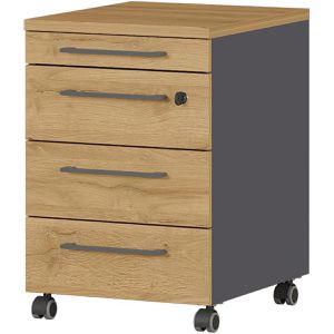 Rollcontainer Germania Agenda 4239-564, aus Holz