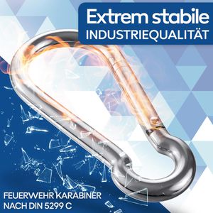 Produktbild für Karabinerhaken GARSIDURO KH-W5-08080-5, Edelstahl