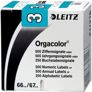 Produktbild für Ziffernsignale Leitz Orgacolor, 6603-00-00, Nummer 3