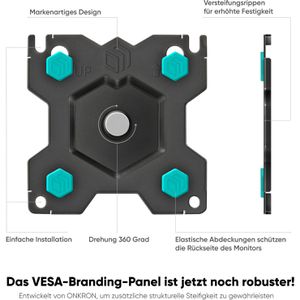 Produktbild für Monitorhalterung Onkron G200-B, VESA 75x75 &amp; 100x100 mm