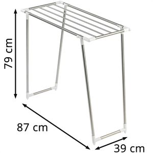 Produktbild für Wäscheständer Wenko Profi Single Edelstahl, silber