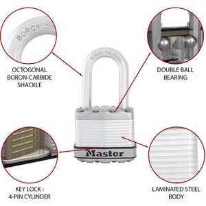 Produktbild für Vorhängeschloss Master-Lock M1EURDLFCC, 49mm