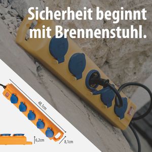 Produktbild für Steckdosenleiste Brennenstuhl Super-Solid 554, 5m