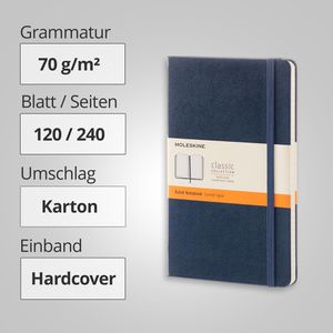 Produktbild für Notizbuch Moleskine Classic Collection Large, Karton Hardcover