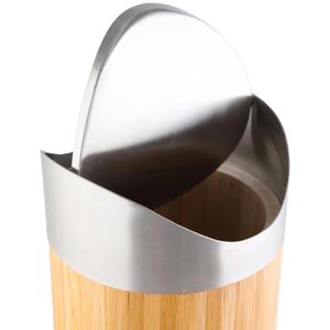 Produktbild für Mülleimer Axentia 116809, Bonja Bambus, braun