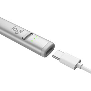 Produktbild für Eingabestift Logitech Crayon USB-C, silber