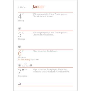 Produktbild für Mondkalender Korsch 222427, Der kleine Mondkalender, Jahr 2027