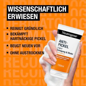 Produktbild für Gesichtsmaske Neutrogena Anti-Pickel 2-in-1 Reinigung &amp; Maske