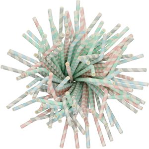 Produktbild für Strohhalme Papstar 88331 pure Stripes, aus Papier