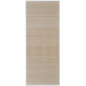vidaXL Teppich Bambus, 150 x 200cm, Florhhe 4mm, rutschfeste Unterseite,  braun  Bttcher AG