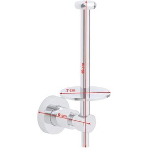 Produktbild für Toilettenpapier-Ersatzrollenhalter Tesa Loxx